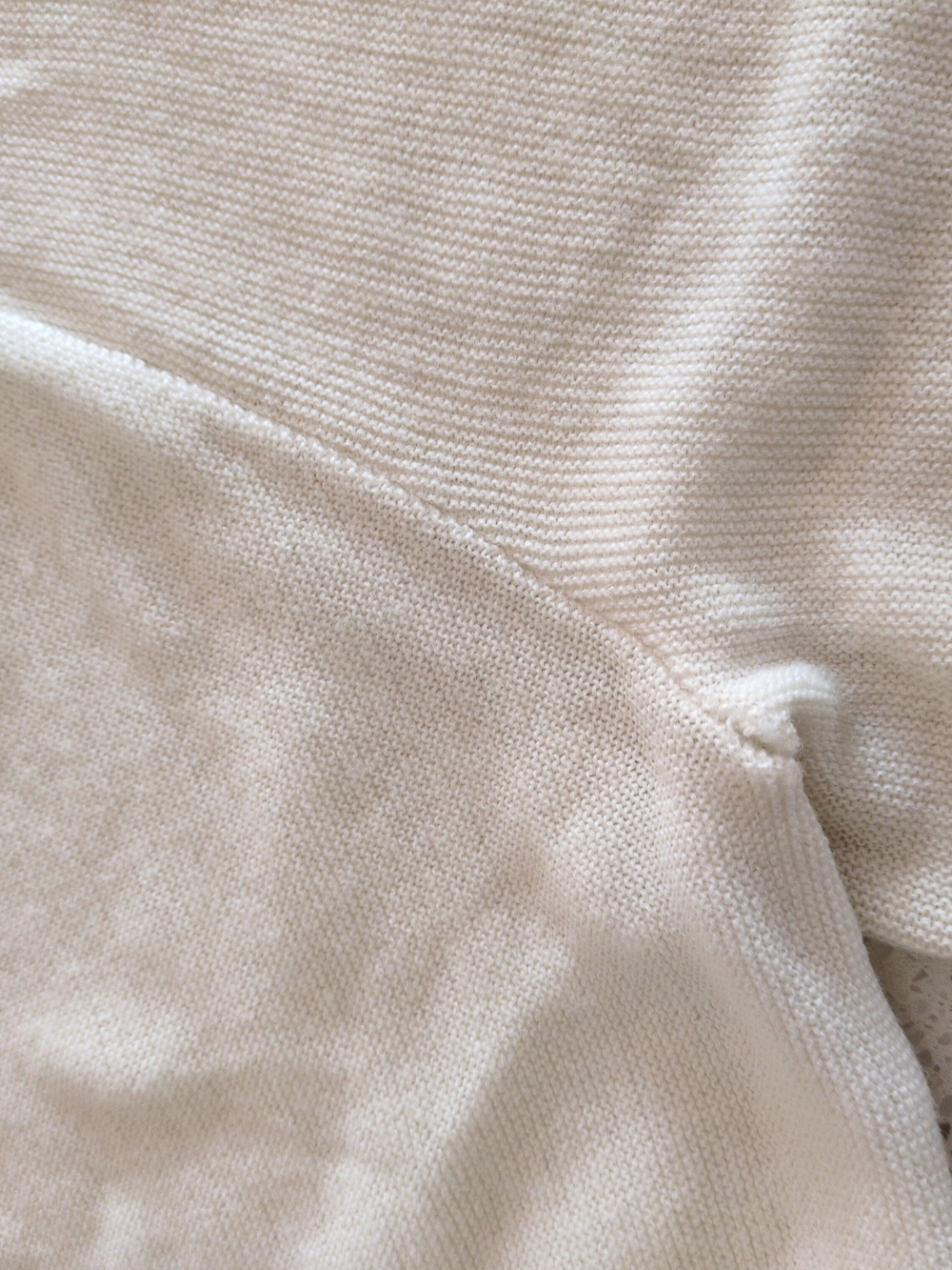 Men's Vintage Preppy Lacoste/Izod Button Up Cardigan Cream White - Picture 12 of 12